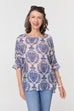 Hazel Ikat Print Top