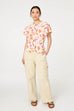 Macie Abstract Floral Top