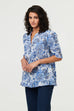 Leni Paisley Print Frill Detail Shirt