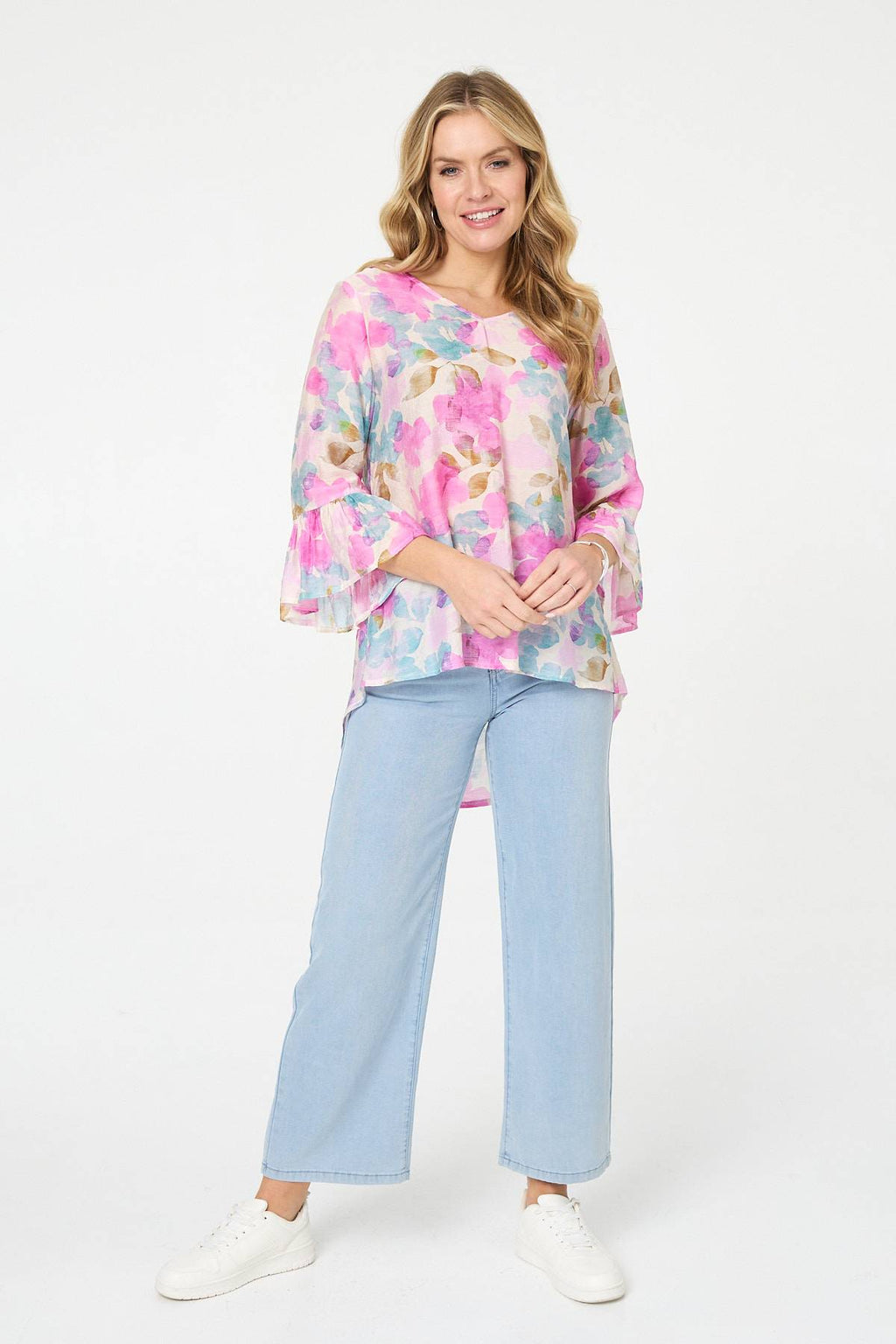 Pamela Petal Print Top