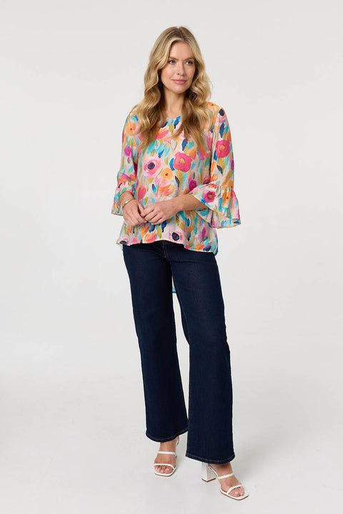 Pamela Rose Print Top