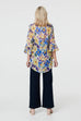 Pamela Painted Flower Top