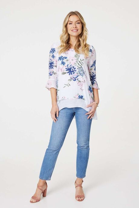 Sadie Double Layer Floral Top