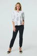 Jilly Shell Print Notch Neck Shirt