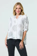 Jilly Shell Print Notch Neck Shirt