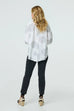 Jilly Shell Print Notch Neck Shirt