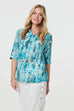 Rayne Bubble Print Shirt Style Top