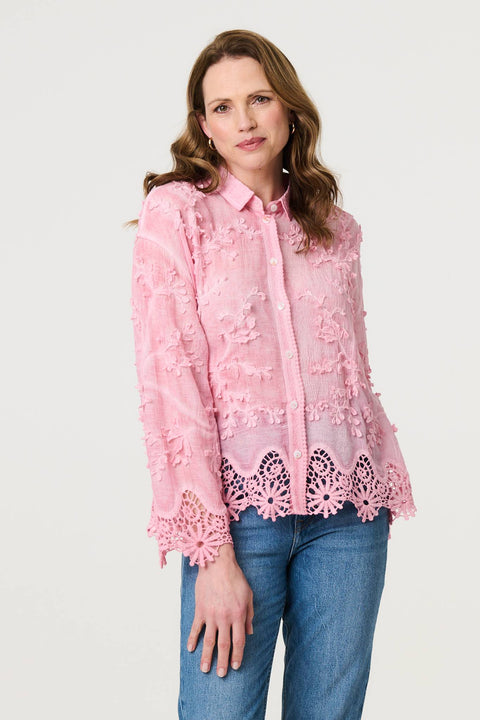 Tasha 3D Broderie Shirt