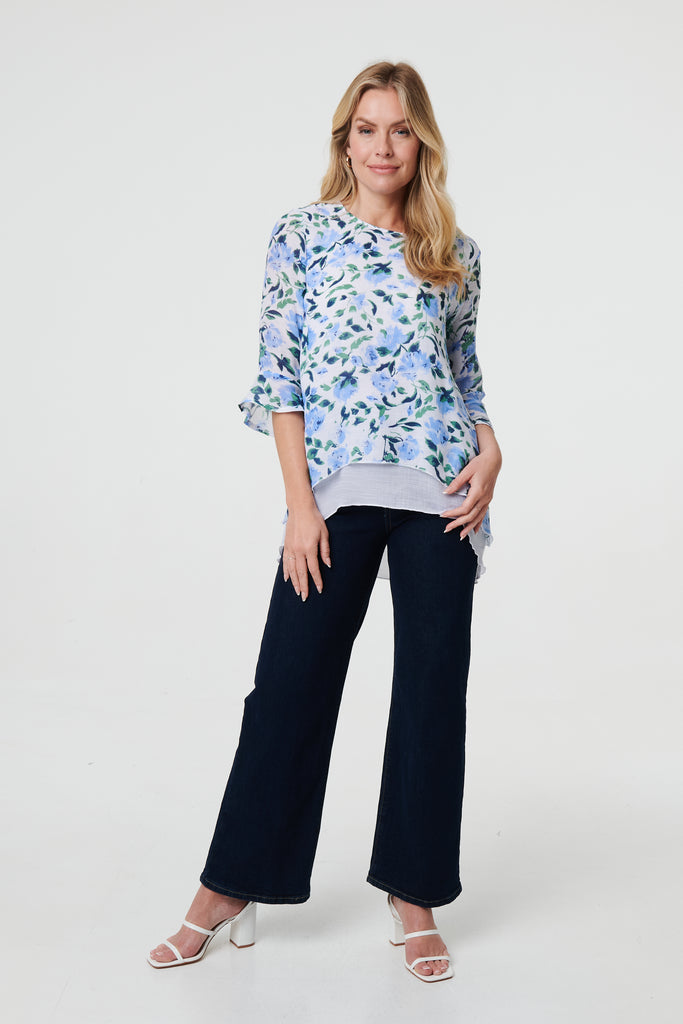 Sadie Double Layer Floral Top