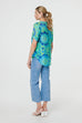 Kirsteen Retro Flower Shirt Style Top