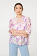 Jilly Floral Print Notch Neck Shirt