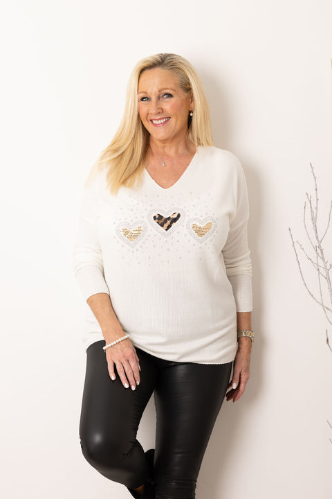 Marley Animal Heart Cosy Top