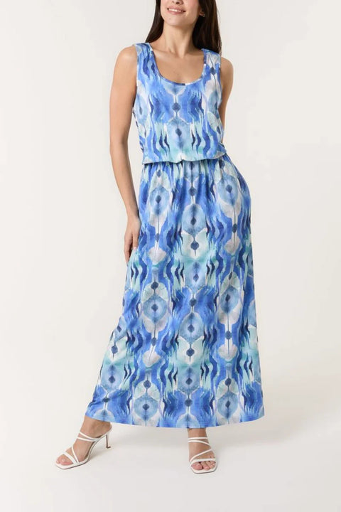 Heather Watercolour Maxi Dress