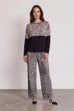 Molly Animal Print Panel Top