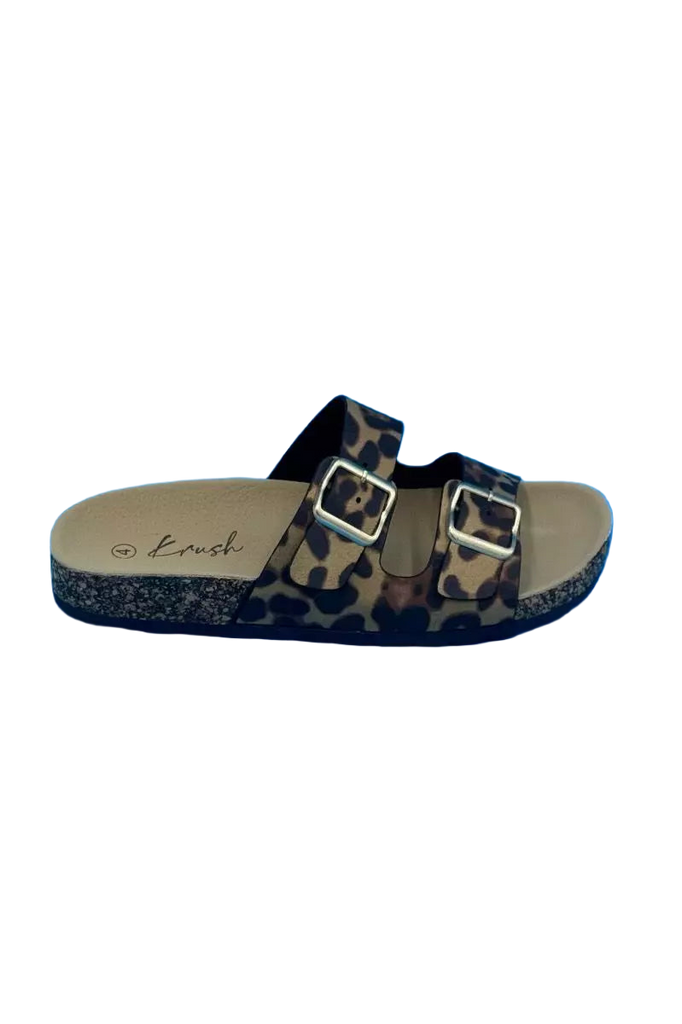 Livie Double Buckle Cork Slider