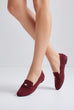 Lara Gold Button Detail Loafer