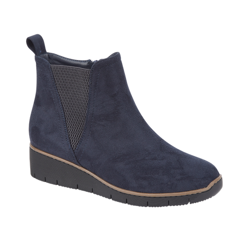 Arabella Suedette Wedge Heel Boots