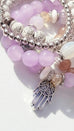 Courtney Hamsa Charm Beaded Bracelet Set