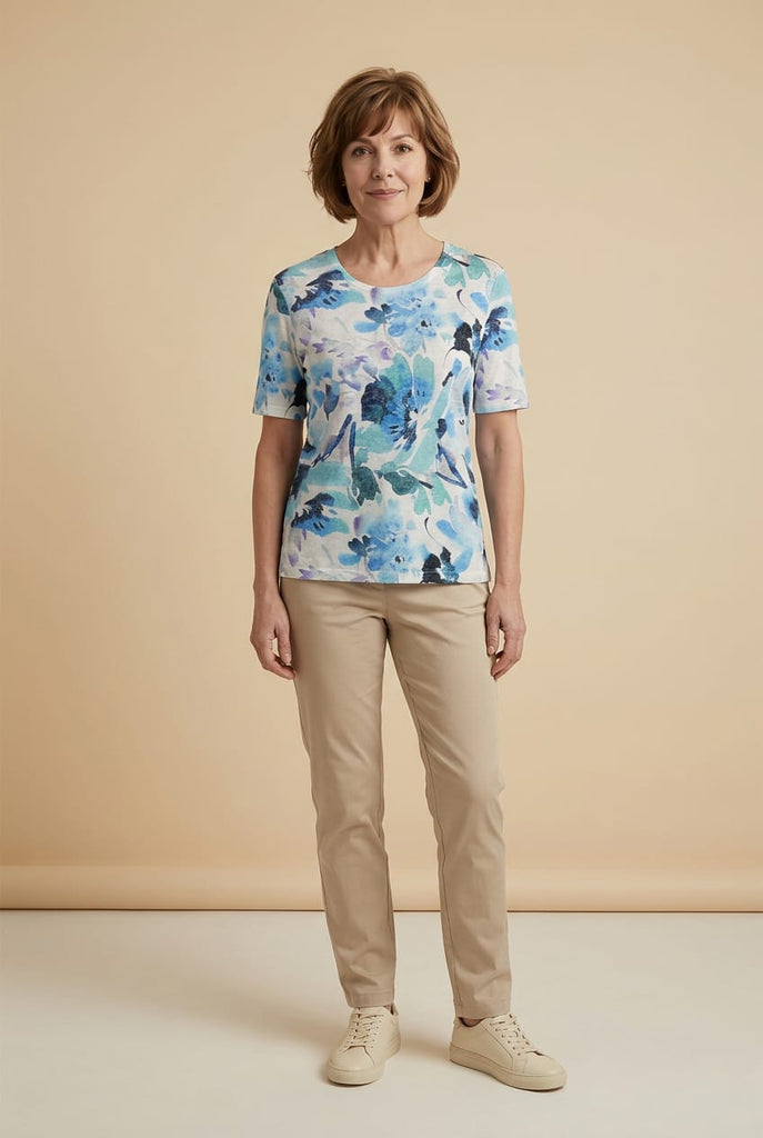 Harper Watercolour Floral Top