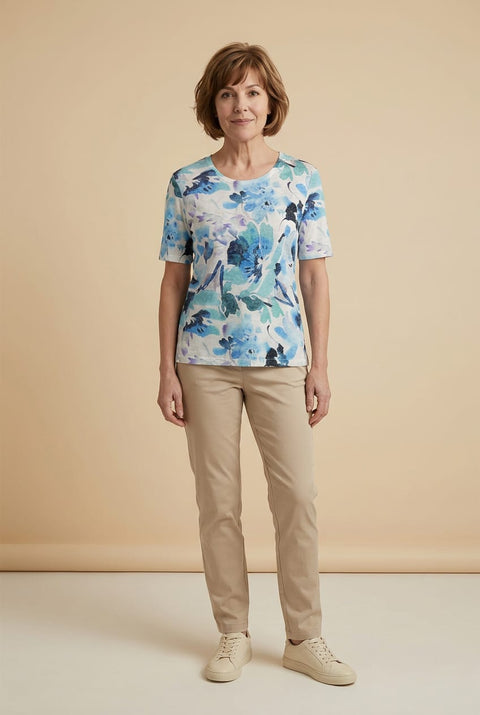 Harper Watercolour Floral Top