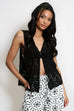 Karrie Front Tie Crochet Waistcoat