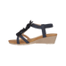 Elliana Flower Detail Wedge Sandals