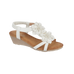 Elliana Flower Detail Wedge Sandals