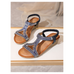 Monica Diamanté Detail Wedge Sandals
