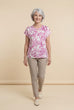 Maya Abstract Print Top
