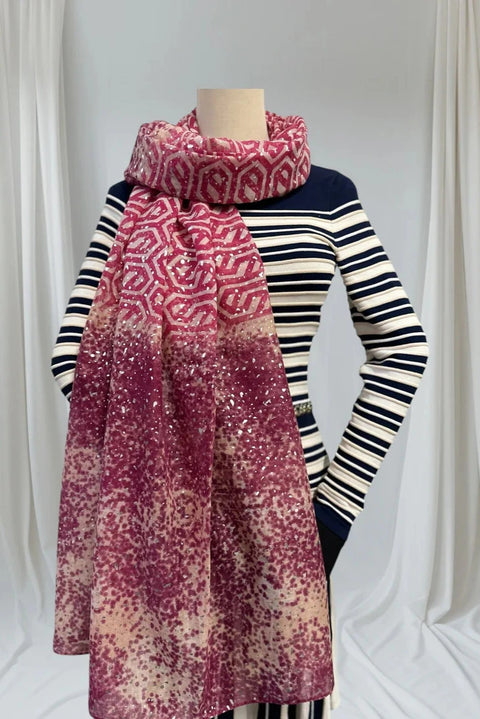Callan Leopard Geo Print Scarf