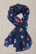 Carly Metallic Snowflake Scarf