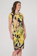 Ariella Bold Floral Ruched Side Dress