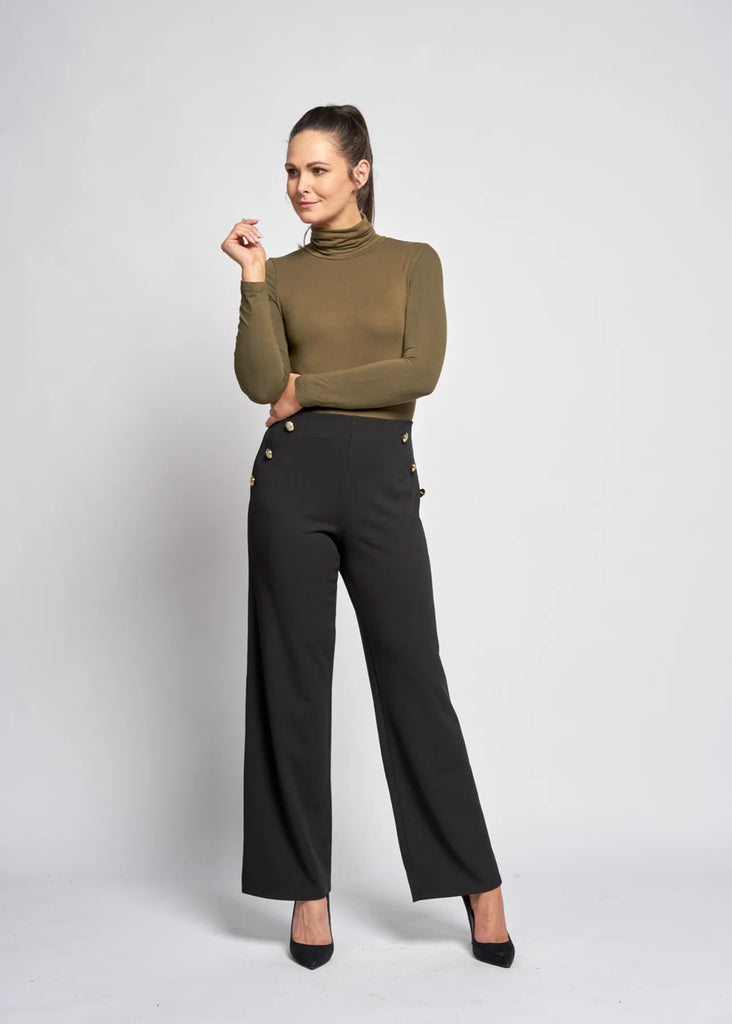 Blaise Wide Leg Crepe Trousers