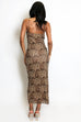 Kylie Leopard Print Midi Dress