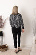 Dari Gem Embellished Brushstroke Animal Knit