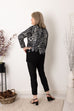 Dari Gem Embellished Brushstroke Animal Knit