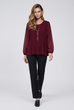Lana Pleat Detail Necklace Top