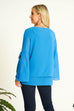 Amanda Bell Sleeve Sheer Tunic Top