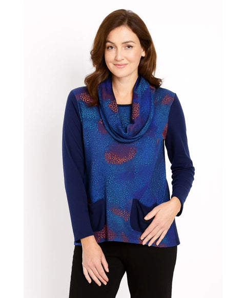 Peyton Cowl Neck Tunic Top