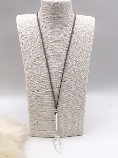 Arielle Feather Bar Pendant