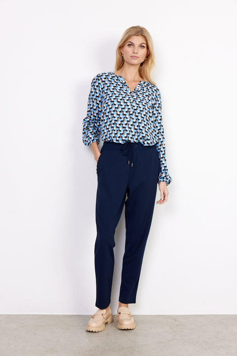 Siham Ruffle Detail Relaxed Trousers