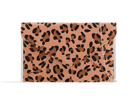 Rosalie Leopard Print Envelope Clutch Bag
