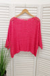 Annabeth Popcorn Knit Poncho