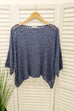 Annabeth Popcorn Knit Poncho