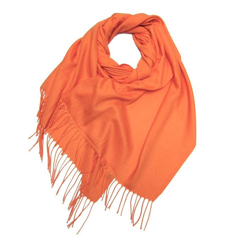 Jane Plain Tassel Pashmina